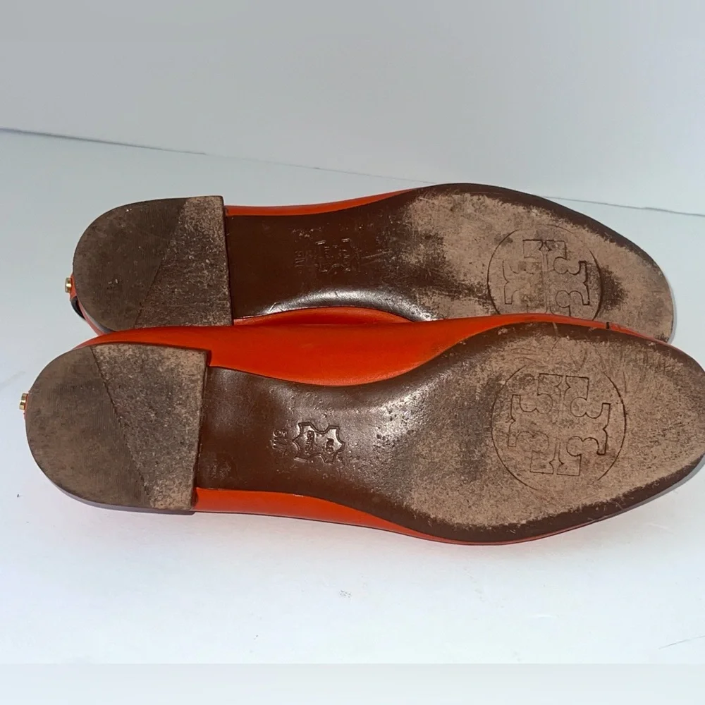 Tory Burch woman’s flat orange shoes size‎ 5